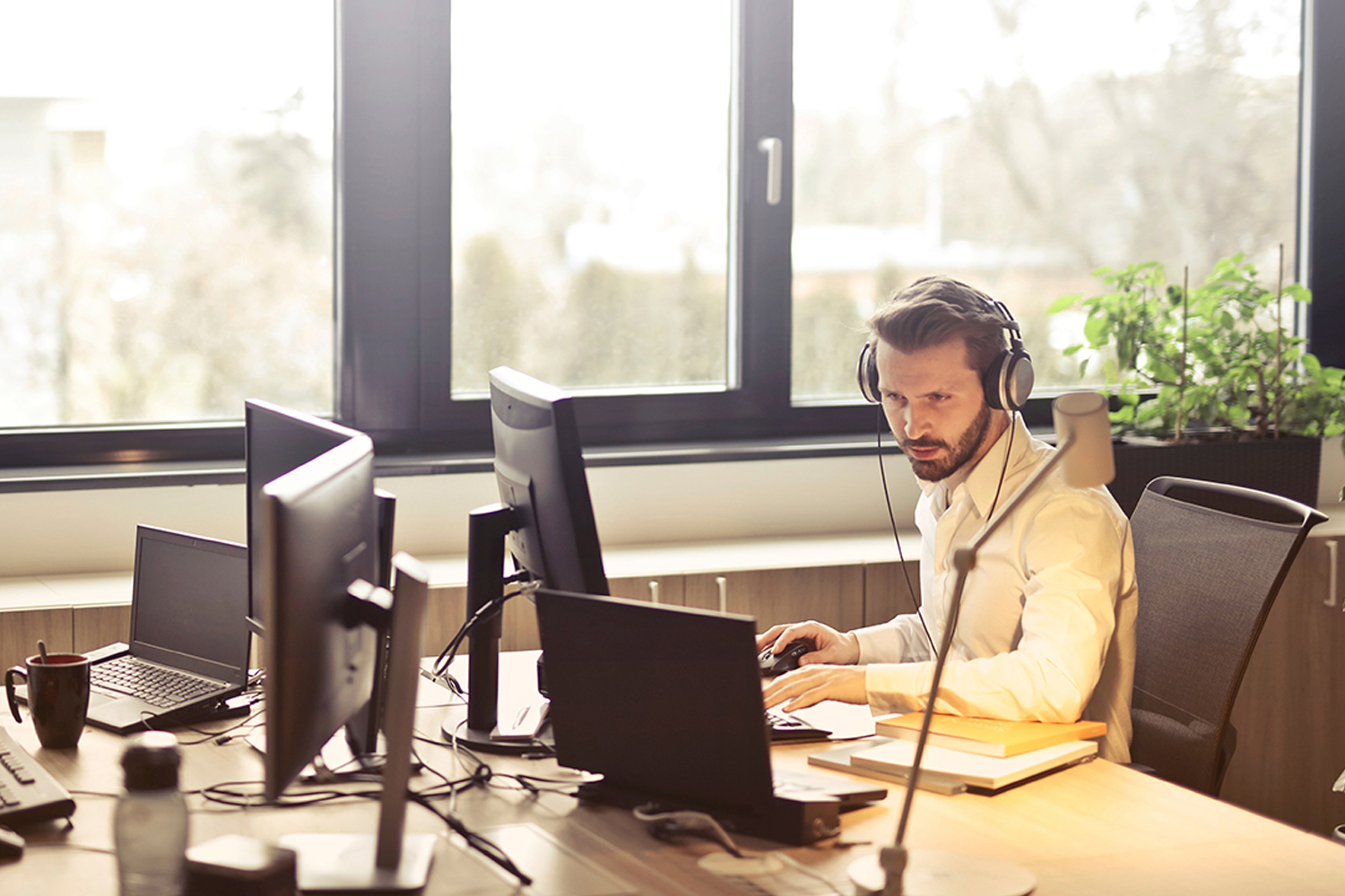 An employee accessing services to verify employment for his coworker